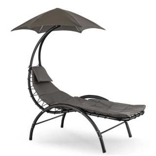 Záhradné lehátko CARPA – sivé