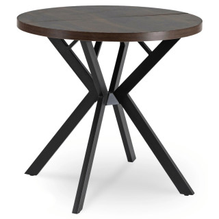 Rozkladací stôl DORIAN – 80–160 cm, orech, čierna podnož