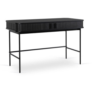Písací stôl TRISH – 120 cm, čierna doska