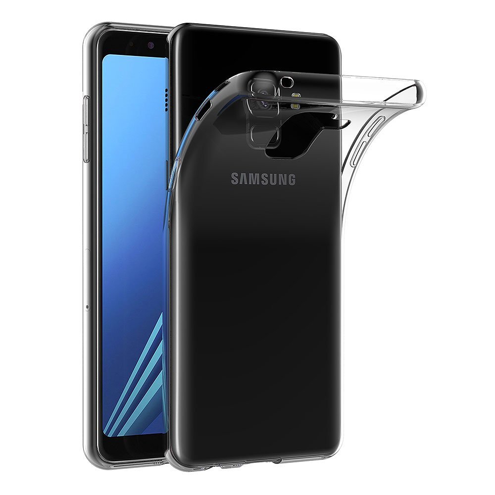 Silikonový obal (kryt) na Samsung Galaxy A8 plus 2018 transparent