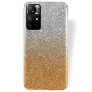 Silikónový kryt na Xiaomi Redmi Note 11s 5G  - Glitter strieborno zlaté