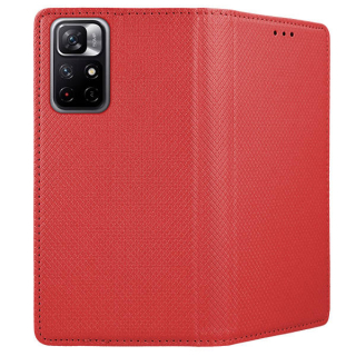 Knižkové puzdro na Xiaomi Redmi Note 11s 5G  - Smart Magnet červené