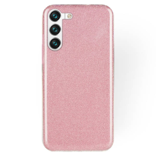 Silikónový kryt na Samsung Galaxy S22 Plus - glitter ružový