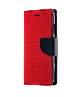 Knižkové puzdro na Samsung Galaxy S22 - Smart Fancy červené