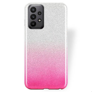 Silikónový kryt na Samsung Galaxy A33 5G - Glitter ružovo strieborný