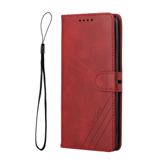 Knižkové puzdro na Xiaomi Redmi Note 11 / Note 11s - Leather červené
