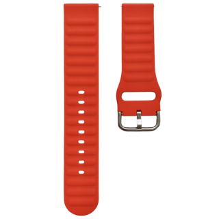 Univerzálny silikónový remienok na hodinky, šírka 20mm - červený