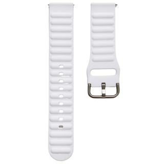 Univerzálny silikónový remienok na hodinky, šírka 20mm - biely