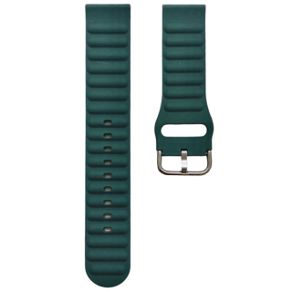 Univerzálny silikónový remienok na hodinky, šírka 20mm - tmavo zelený