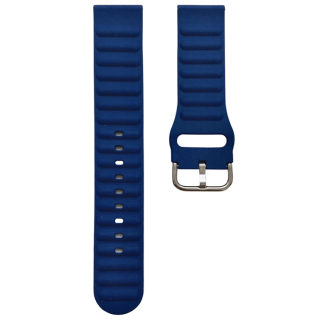 Univerzálny silikónový remienok na hodinky, šírka 20mm - tmavo modrý