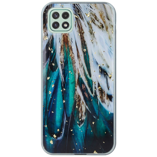Silikónový kryt pre Samsung Galaxy A22 5G - Glam Feathers