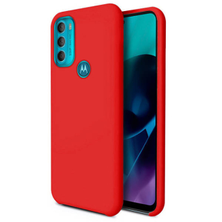 Silikonový obal na Motorola Moto G71 5G - červený