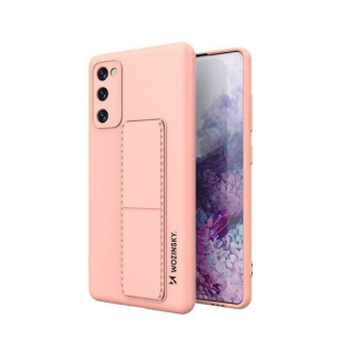 Silikónový kryt na Samsung Galaxy S20 FE - KICKSTAND ružový