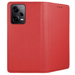Knižkové puzdro na Xiaomi Redmi Note 12 Pro+ 5G - SMART MAGNET červené