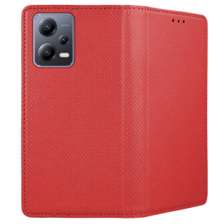 Knižkové puzdro pre Xiaomi Redmi Note 12 5G / Poco X5 5G - SMART MAGNET červené
