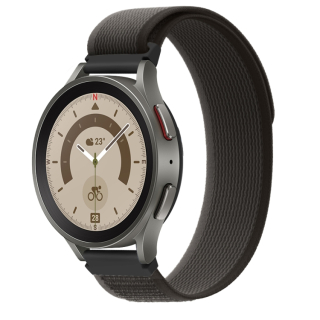 Univerzálny Nylonový remienok na hodinky, šírka 22mm - čierno-sivý