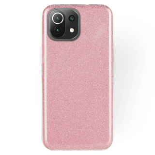 Silikonové púzdro pre Xiaomi Mi 11 Lite 4G / 5G - Glitter ružové