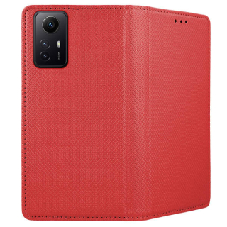 Knižkové puzdro na Xiaomi Redmi Note 12S - SMART MAGNET červené