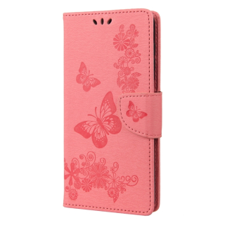 Knižkové puzdro pre Samsung Galaxy A14 4G / A14 5G - Butterfly ružové