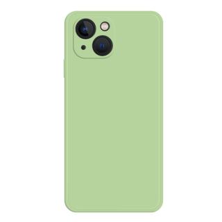 Zadný ochranný kryt pre iPhone 15 - Silikónový zelený