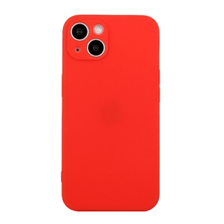 Zadný ochranný kryt pre iPhone 15 Plus - Silikónový červený