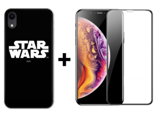 9D SKLO + KRYT 2v1 pre Apple iPhone XR - Star Wars
