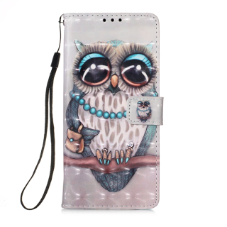 Knižkové puzdro pre Samsung Galaxy A54 5G - OWL sivé