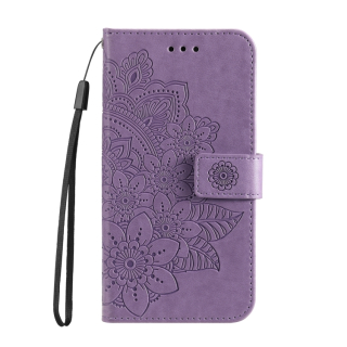 Knižkové puzdro pre Xiaomi Redmi Note 12S - Knižkové FLOWERS fialové