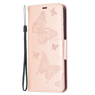 Knižkové puzdro pre Samsung Galaxy S21 FE 5G - BUTTERFLY ružové