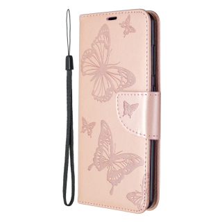 Knižkové puzdro pre Samsung Galaxy A41 - BUTTERFLY ružové