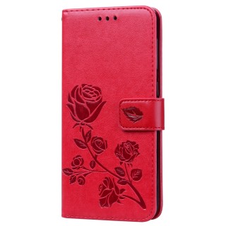 Knižkové puzdro pre Samsung Galaxy A50 - ROSE červené