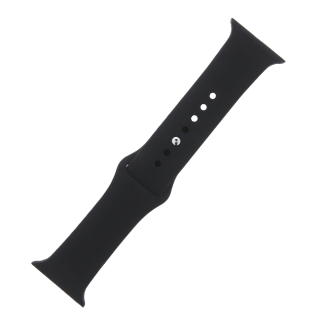 Silikónový remienok pre Apple Watch (42mm / 44mm / 45mm) čierny
