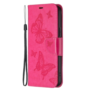 Knižkové puzdro pre Samsung Galaxy S23 FE - BUTTERFLY ružové