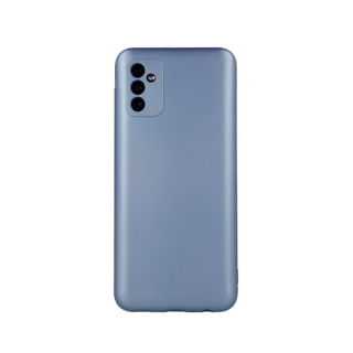 Zadný kryt na Samsung Galaxy A55 5G - Silikónový METALLIC modrý