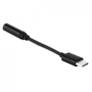 Adaptér USB typ C do 3,5 mm čierny