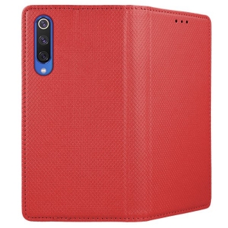 Knižkové puzdro na Xiaomi Mi 9 SE Smart Magnet červené