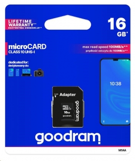 Pamäťová karta Good RAM microSDHC 16 GB s adaptérom