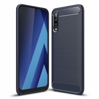 Samsung Galaxy A70 - obal na mobil carbon modré