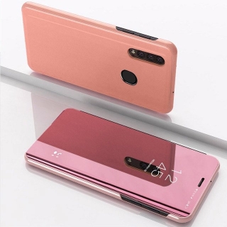 Púzdro Clear View na Samsung Galaxy A50 ružové
