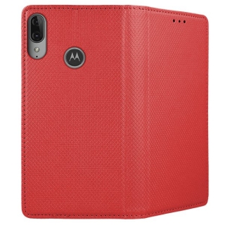 Knižkové púzdro Smart Magnet pre Lenovo Motorola E6 Plus červené