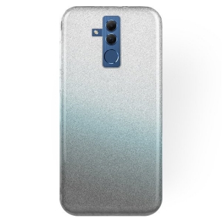 Silikonový kryt pre Huawei Mate 20 Lite Glitter tmavo strieborné