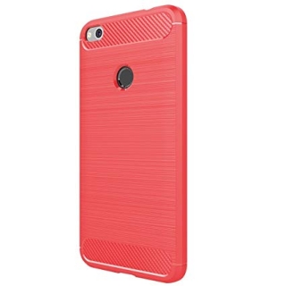 Obal na Huawei P8 Lite / P9 Lite 2017 / Honor 8 Lite carbon červený