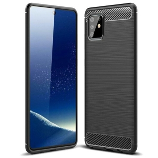 Silikonové púzdro na Samsung Galaxy A71 carbon čierne