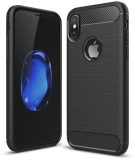 Púzdro Forcell Carbon iPhone X/XS čierne