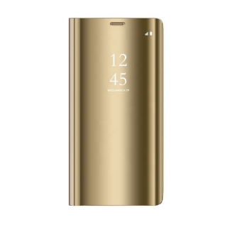 Knižkové púzdro Clear View na Samsung Galaxy S20 Ultra zlaté