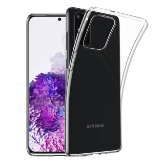 Silikonové púzdro na Samsung Galaxy S20 Plus Priesvitné