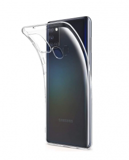 Silikonové púzdro na Samsung Galaxy A21s priesvitné