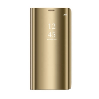 Púzdro Clear View na Huawei Y5P zlaté