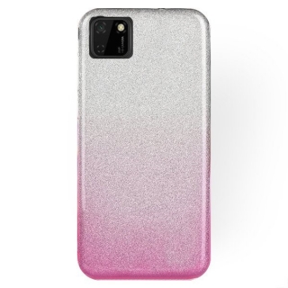 Silikonový kryt pre Huawei Y5P Glitter ružovo strieborný