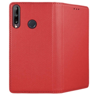 Knižkové púzdro Smart Magnet pre Huawei P40 Lite E červené